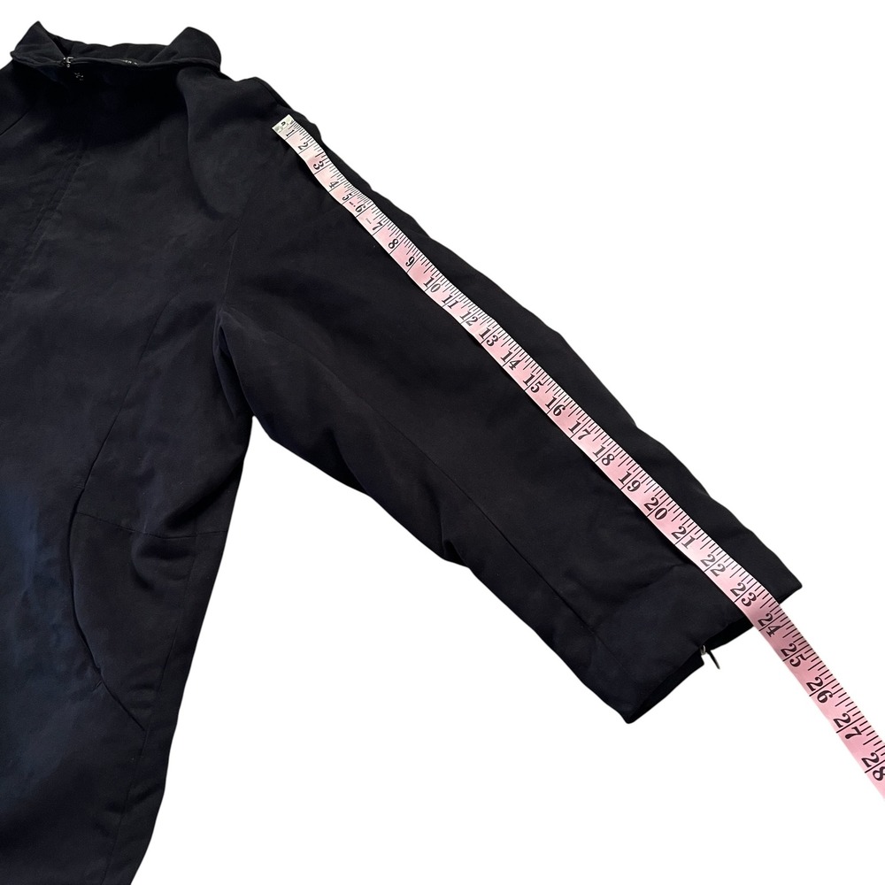London Fog Limited Edition Black All Weather Faux Suede Quilted Jacket Women 1X - Picture 7 of 16